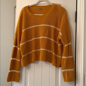 Orange stripped sweater